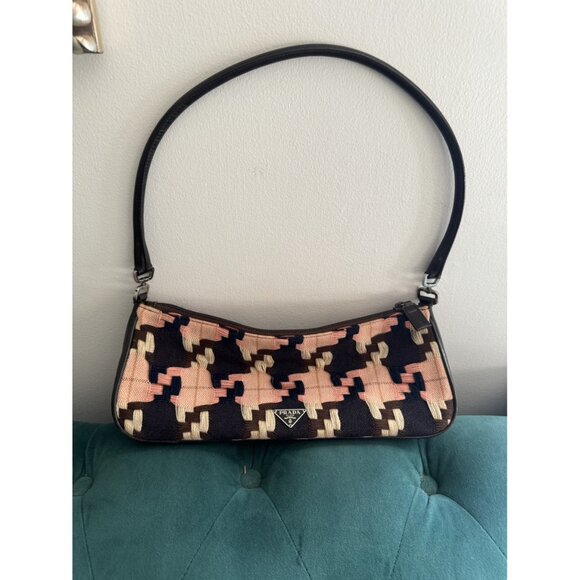 Prada Tweed Shoulder Bag - Picture 4 of 8